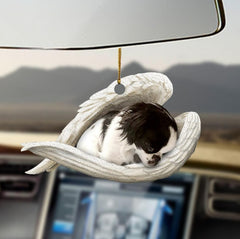 Car Pendant Sleeping Dog Angel Home Decor Acrylic Showcase Hanging Ornaments For Doors