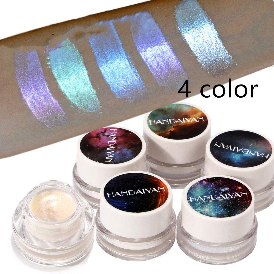 5 Colors Aurora Chameleon Highlighter 3D Shine Shimmer Eyeshadow Bronzer Contour Cream Rainbow Highlighting Beauty Cosmetics