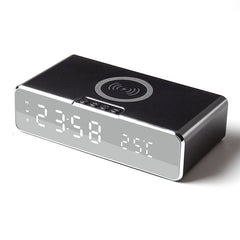 LED Smart Alarm Clock Bedside Clock Wireless Charging Fast Charging