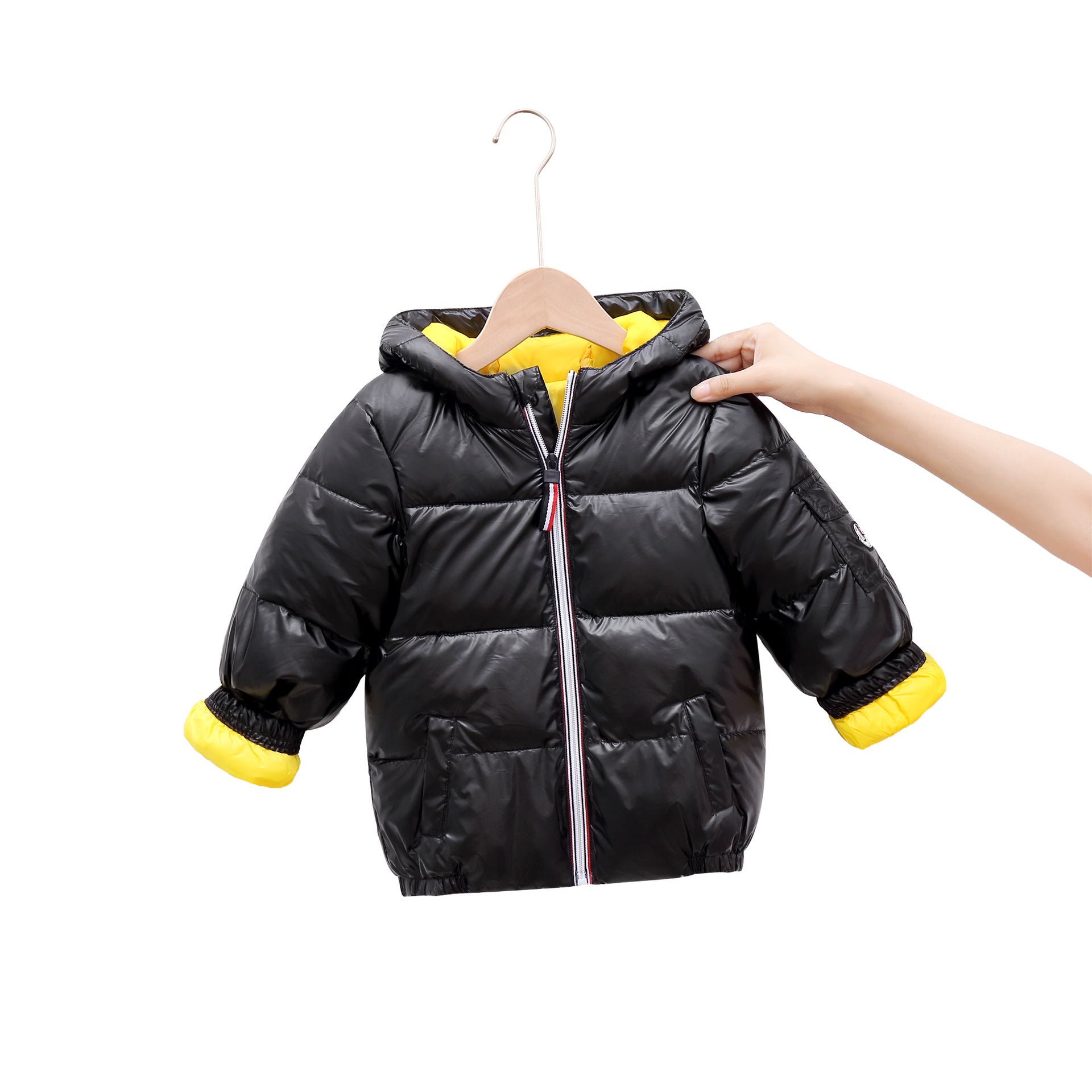 Children's Space Glossy Padded Down Jacket