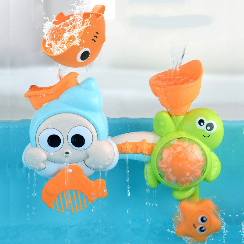 Children's bathroom shower spray duck toy