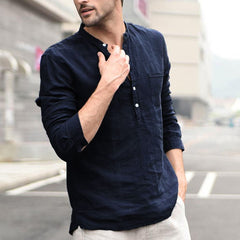 Plaid Collar Tops Turn Down Men Shirts Clothing