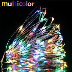 1-10M Led String Light Copper Wire Holiday Lighting Fairy Light Garland Battery Operation For Christmas Tree Wedding Party Decor