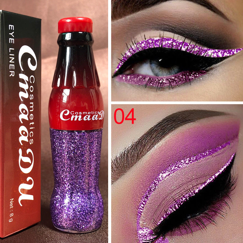 Color Eyeliner Glitter Pencil Women Party Smoky Sexy Eyes Liner Diamond Shining Glitter Eyeliner Makeup Cosmetics Beauty