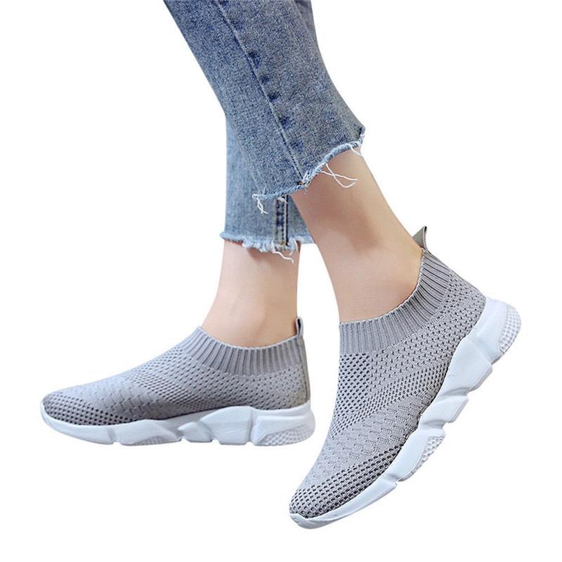 New Outdoors Adults Trainers Running Shoes Woman Sock Footwear Sport Athletic Unisex Breathable Mesh Female Sneakers