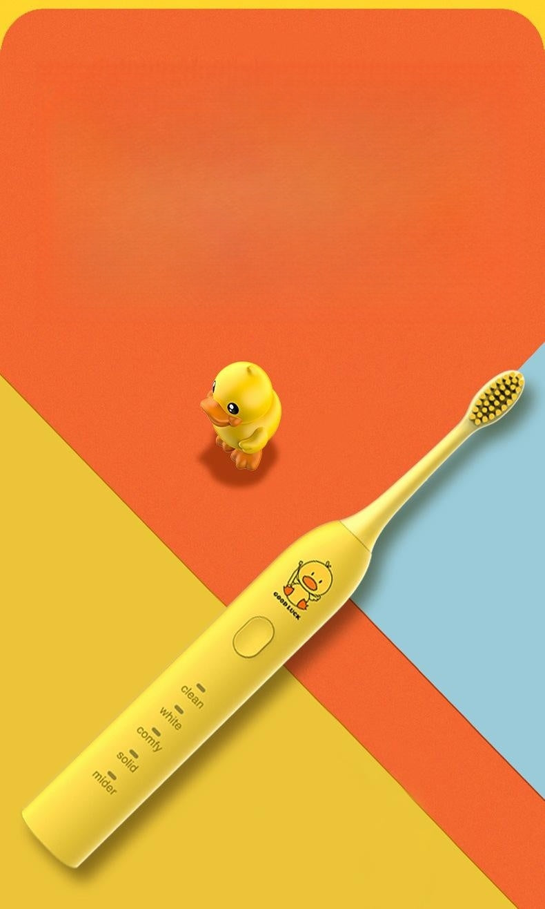 Rechargeable Small Yellow Duck Toothbrush Mute Electric Toothbrush Soft Bristle Waterproof Adult Smart Toothbrush