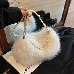 Beaded Shoulder Messenger Bag Simple Casual Handbag Female Bags