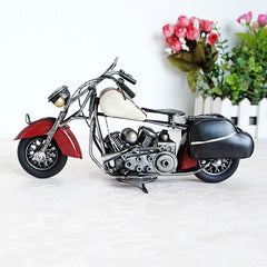 Metal Iron Motorcycle Model Retro Distressed Model