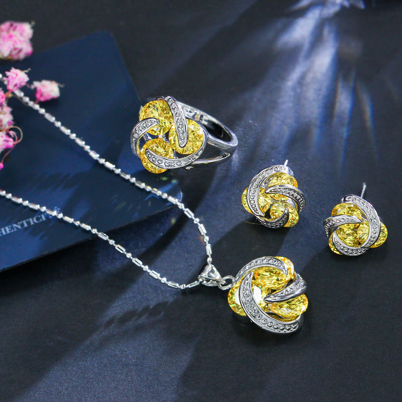 Zircon jewelry set