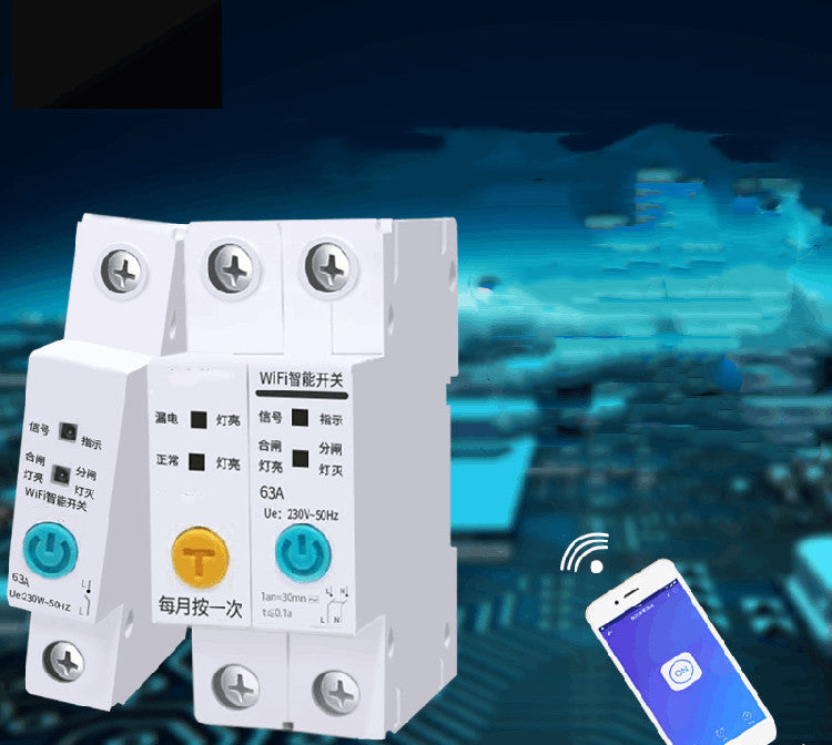 Wifi Metering Smart Air Mobile Phone Remote Control Circuit Breaker