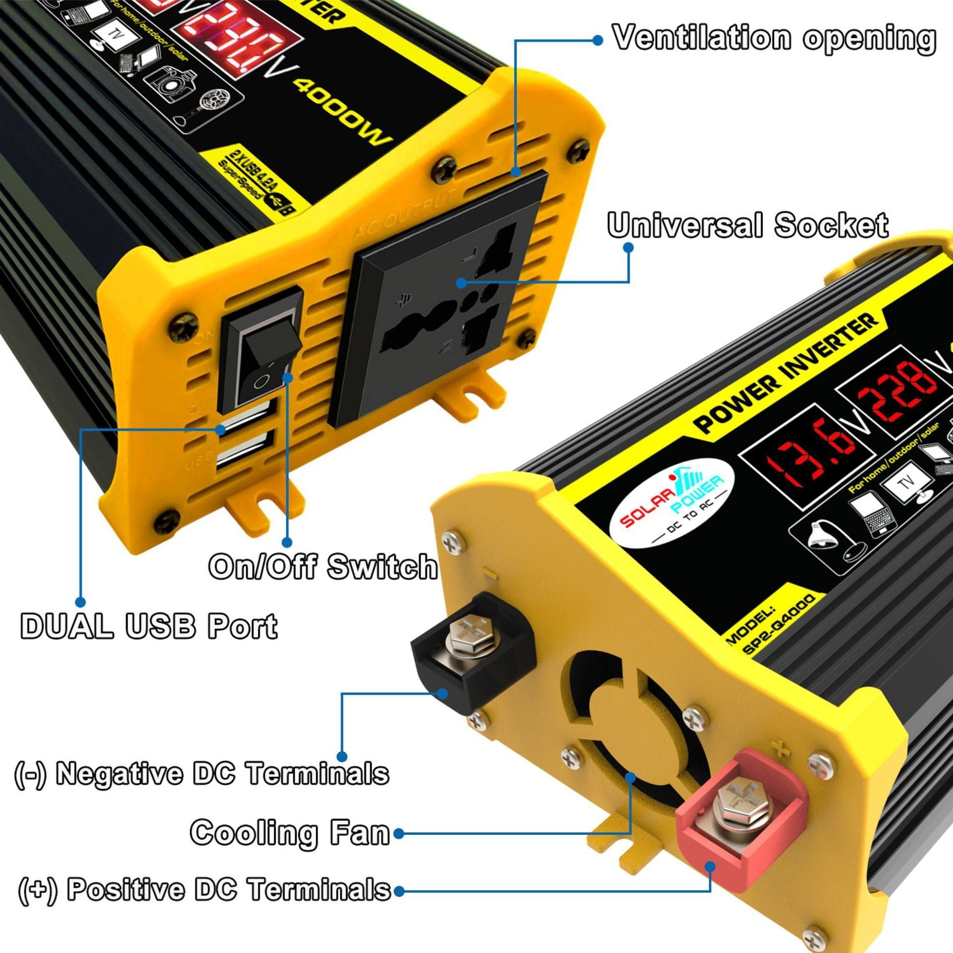 Home Fashion Simple Smart Car Inverter