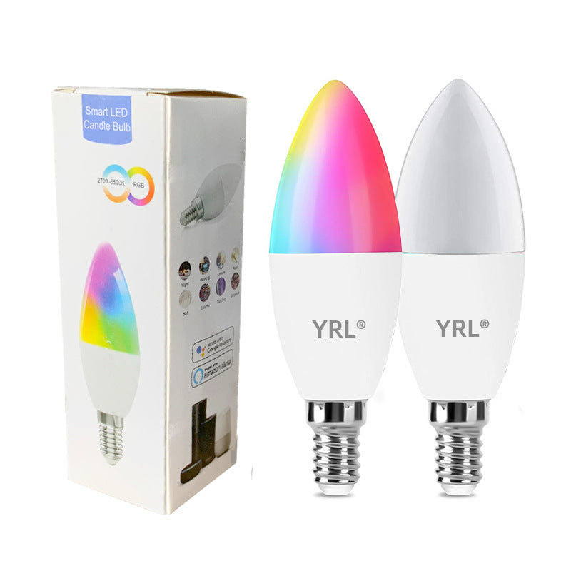 Smart WifI Led Lamp E14 RGB CW WW Led Bulb Dimmable 85-265V Voice Control Light Bulbs Alexa Google Home For Home Decorative