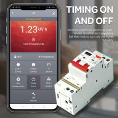 Home White Adjustable Smart Circuit Breaker