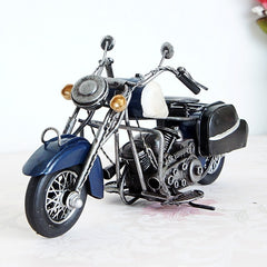 Metal Iron Motorcycle Model Retro Distressed Model