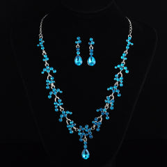 Bridal jewelry, necklace, earring set, wedding dress, jewelry accessories, fast selling pass