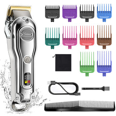 Hair Scissors Metal Machine Intelligent LED LCD Display Hair Salon Washing Electric Clipper Razor