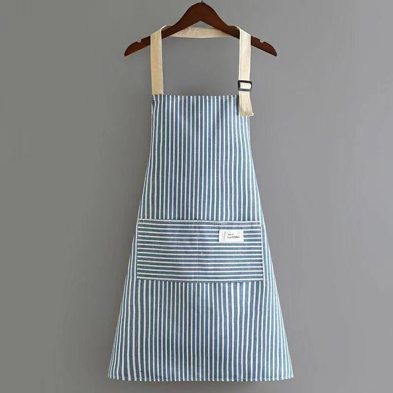 Cotton And Linen New Apron Women's Kitchen Home Summer Thin