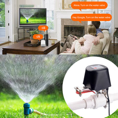 Black Household Graffiti Smart Home Valve