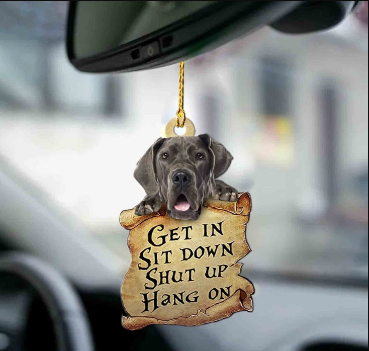 Car Pendant Sleeping Dog Angel Home Decor Acrylic Showcase Hanging Ornaments For Doors