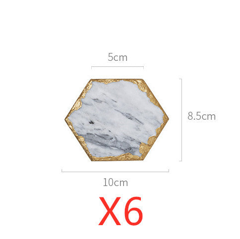 Natural Marble Mat Heat  Dining Table Insulation Mat