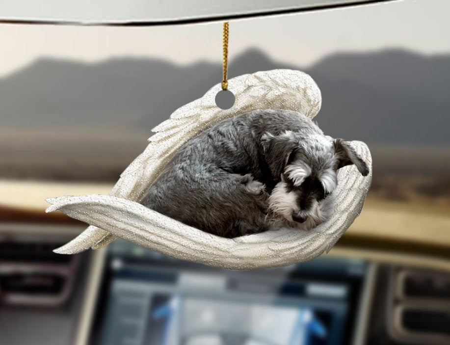 Car Pendant Sleeping Dog Angel Home Decor Acrylic Showcase Hanging Ornaments For Doors