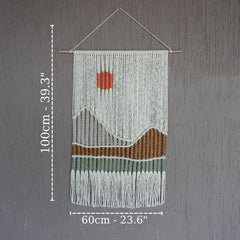 Hand Woven Tapestry Landscape Fringe Home Decor