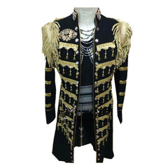 Colonel Progressive Gold Detailed Handmade Military Jacket