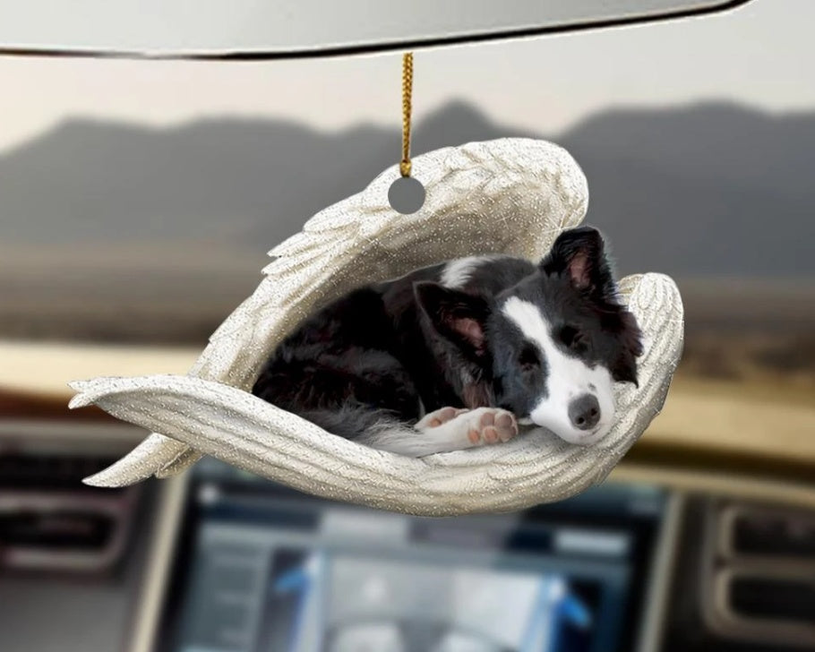 Car Pendant Sleeping Dog Angel Home Decor Acrylic Showcase Hanging Ornaments For Doors