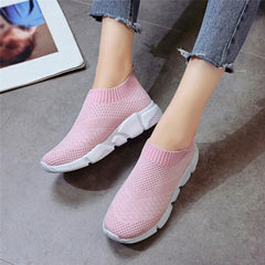 New Outdoors Adults Trainers Running Shoes Woman Sock Footwear Sport Athletic Unisex Breathable Mesh Female Sneakers