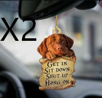 Car Pendant Sleeping Dog Angel Home Decor Acrylic Showcase Hanging Ornaments For Doors