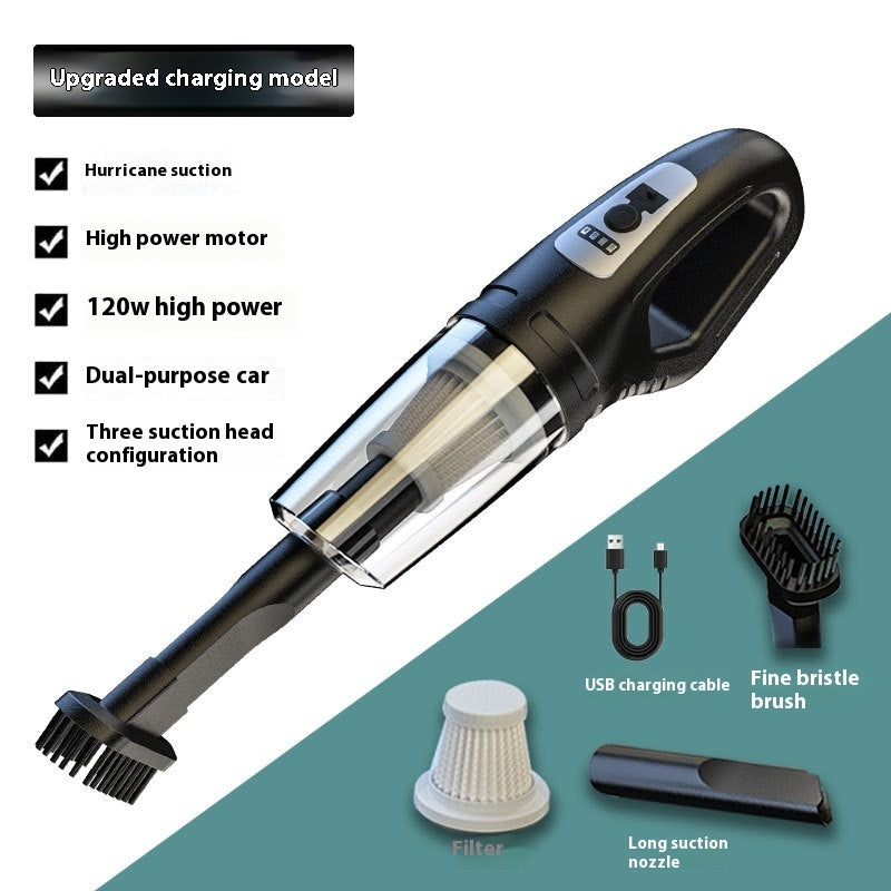 Car Cleaner Dual Use In Car And Home Small Rechargeable Handheld Powerful Sofa Vacuum Cleaner