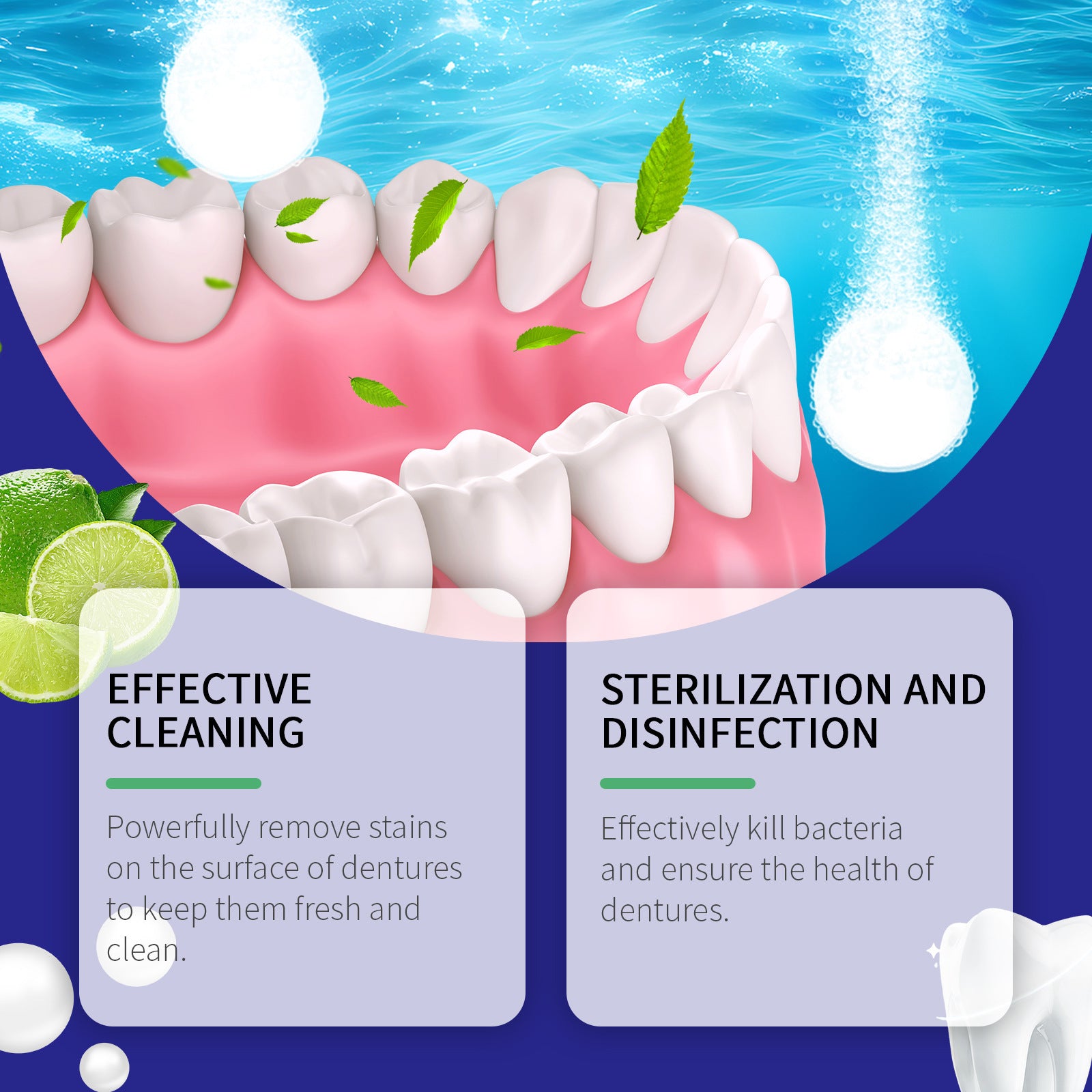 False Tooth Clean Sheet Oral Care