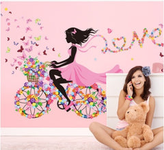 Flower fairy bedroom wall