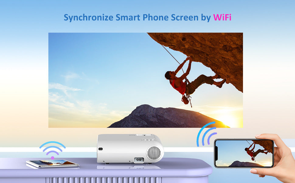 Portable Smart Projector P62 Supports Home Use