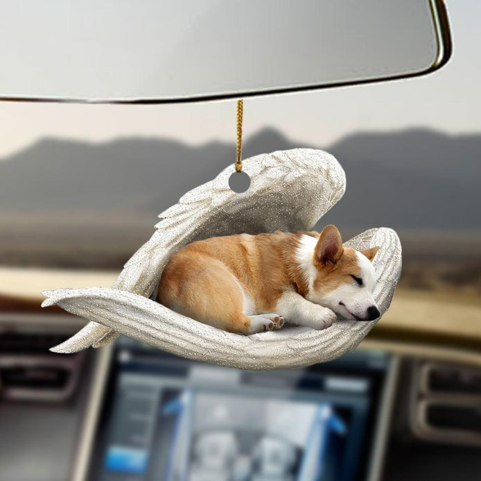 Car Pendant Sleeping Dog Angel Home Decor Acrylic Showcase Hanging Ornaments For Doors