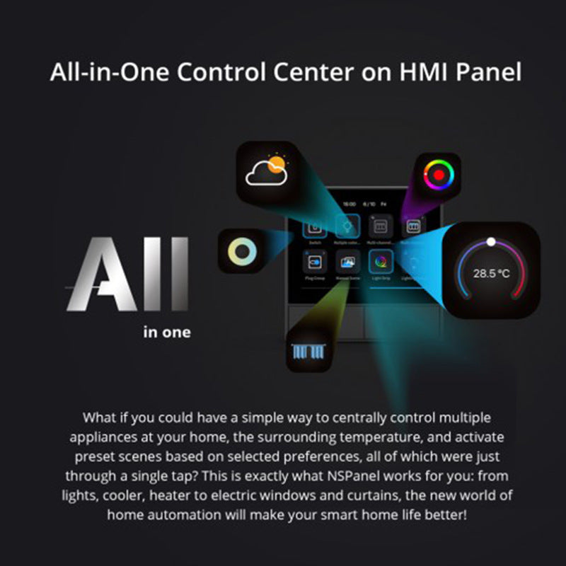 Central  Thermostat HMI Control Smart Home