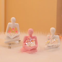 Silence Is The Golden Thinker Small Night Lamp Bouquet Handmade Ornaments Home Decor