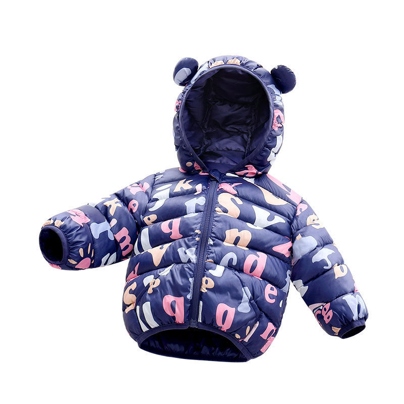 Foreign Trade Children's Down And Wadded Jacket Lightweight Boys And Girls Winter Cotton-padded Jacket Baby Autumn And Winter Clothes Cotton Clothes