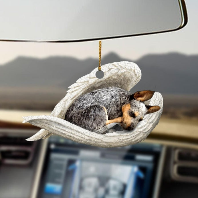 Car Pendant Sleeping Dog Angel Home Decor Acrylic Showcase Hanging Ornaments For Doors