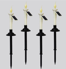 Outdoor Solar Candle LED Ground Lamp Garden Garden Decoration