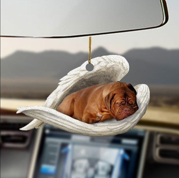 Car Pendant Sleeping Dog Angel Home Decor Acrylic Showcase Hanging Ornaments For Doors