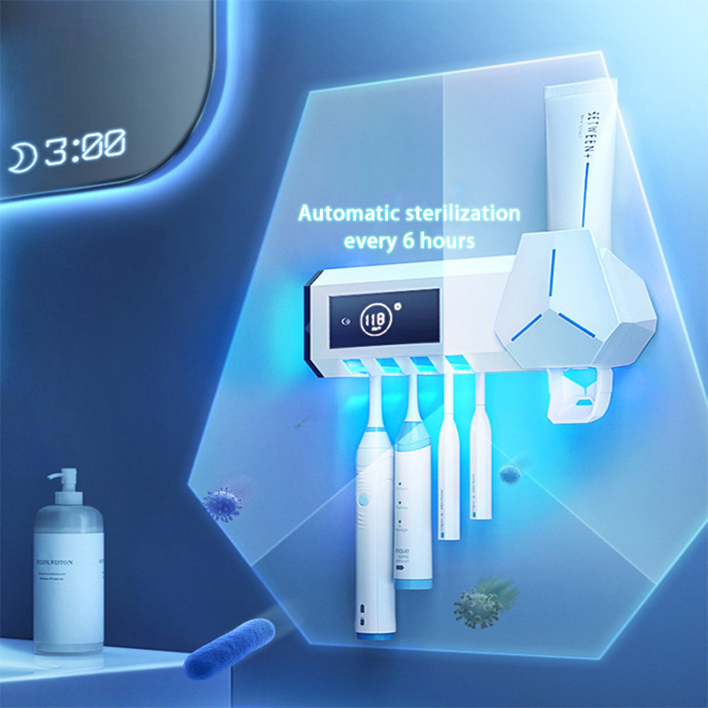 Toothbrush Sterilizer Adopts A Dual Mode Wall Mounted UVC Ultraviolet Active Circulating Sterilization System