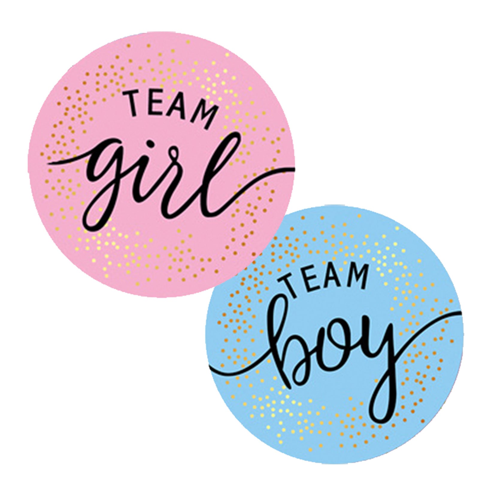 12 Pack Gender Reveal Stickers Team Boy O Team Girl Gender Reveal Adhesive Sticker