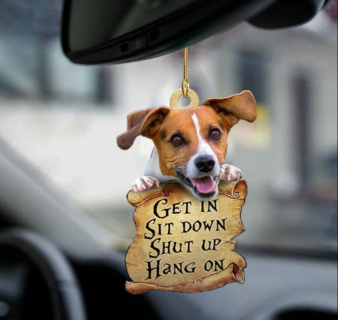 Car Pendant Sleeping Dog Angel Home Decor Acrylic Showcase Hanging Ornaments For Doors