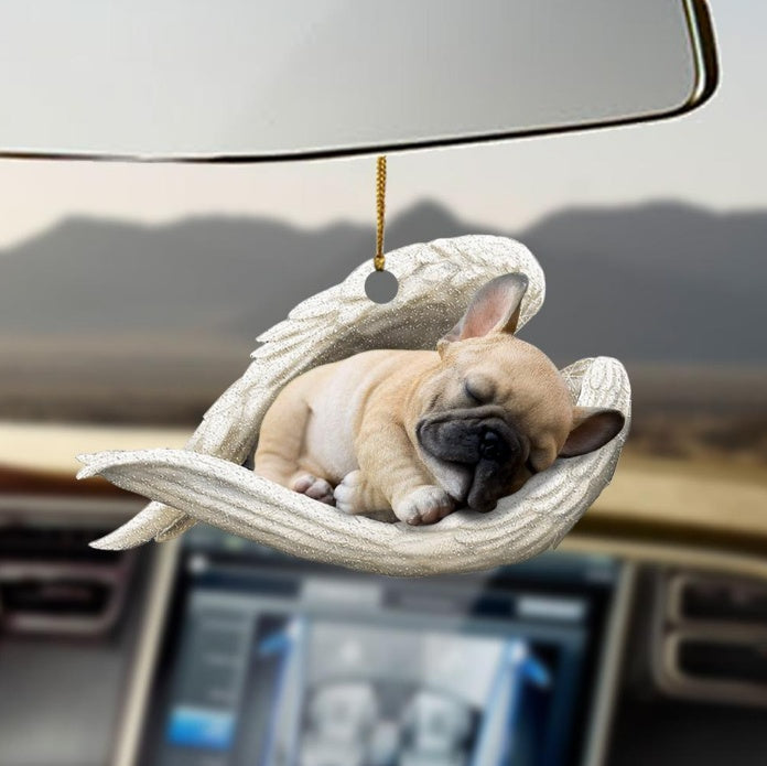 Car Pendant Sleeping Dog Angel Home Decor Acrylic Showcase Hanging Ornaments For Doors