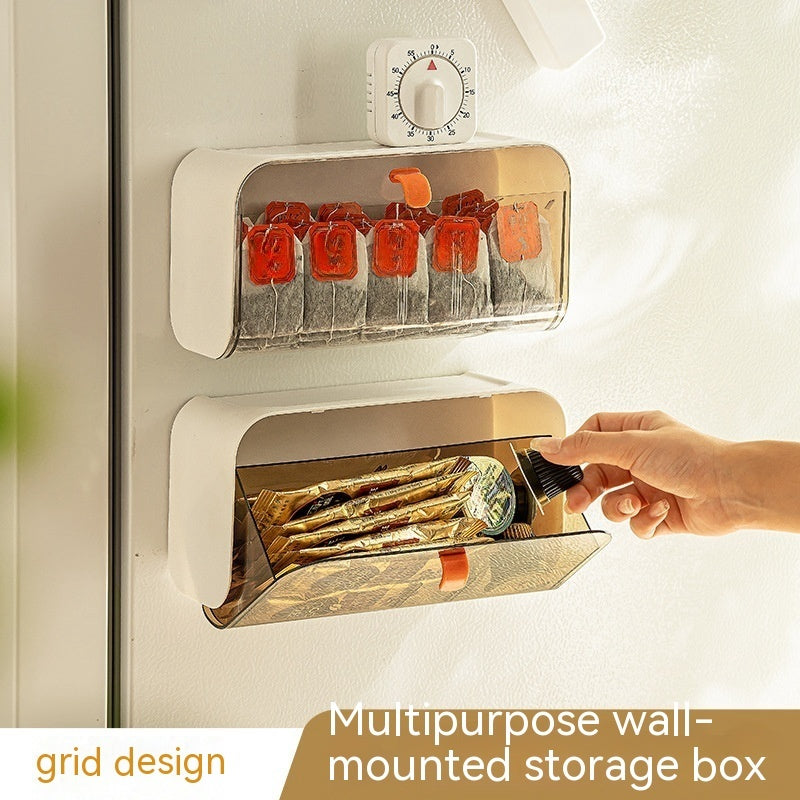 Wall Hanging Grid Storage Box Home Toilet Supplies Household Household Small Supplies Appliances