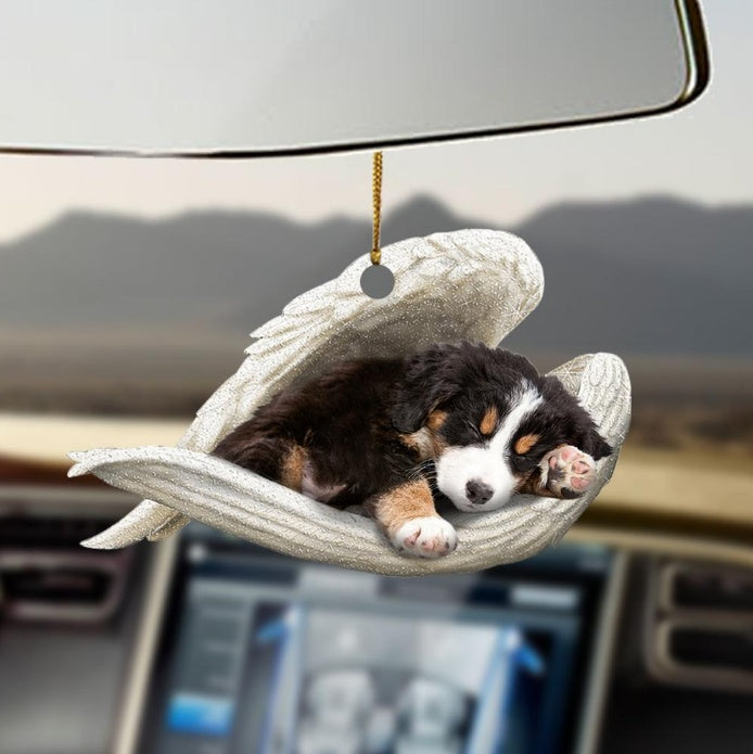 Car Pendant Sleeping Dog Angel Home Decor Acrylic Showcase Hanging Ornaments For Doors