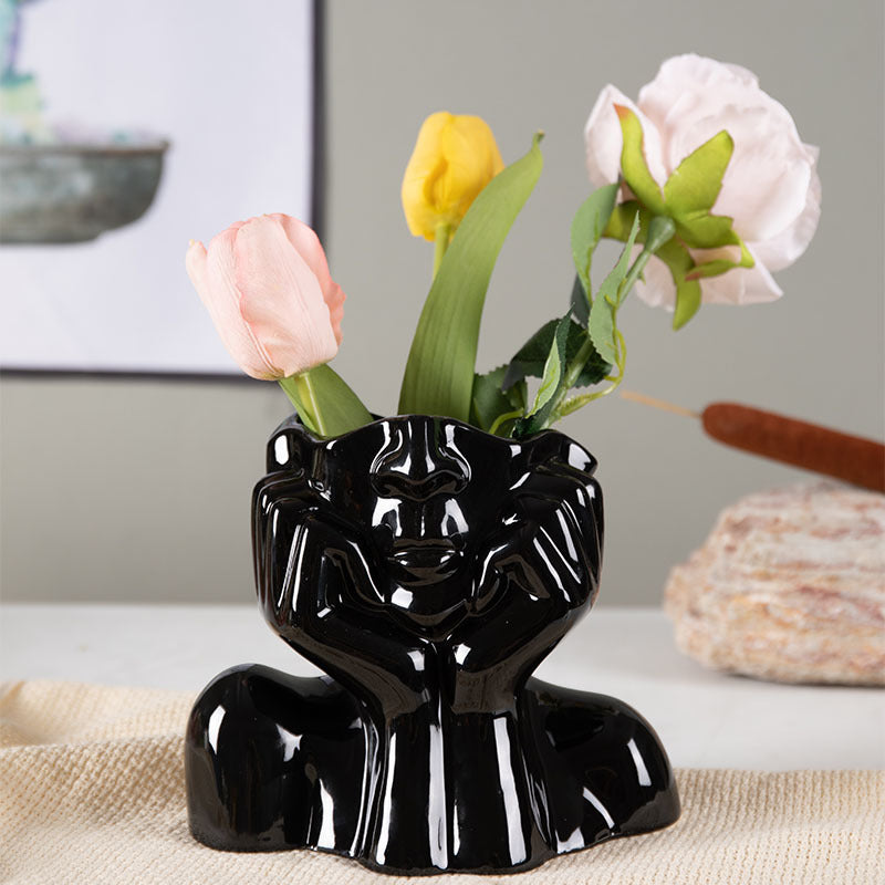 Home Decor Ceramic Vases Flower Vase  Sculpture Crafts