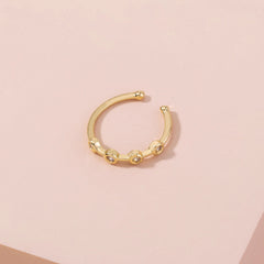Jewelry Simple Zircon Piercing Nose Ring Ladies
