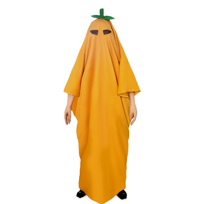 Children's Halloween Costume Pumpkin Cloak